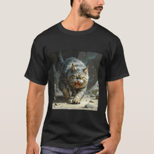 T-shirt Fantasy Rocks Chat Enragé