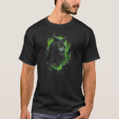T-shirt Fantasy Wolf Horror Forest (Devant)