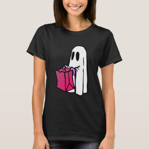 T-shirt Fantôme avec sac rose ou traitement