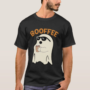 T-shirt Fantôme Boire Café Amant Drôle Booffee Hallowee