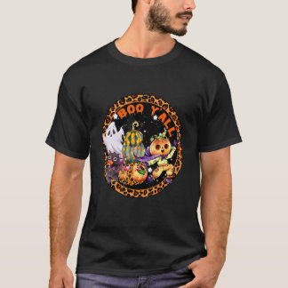 T-shirt Fantôme Chat noir Boo Y'all Citrouille Halloween L