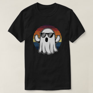 T-shirt Fantôme cool Avec Lunettes de soleil Retro coucher