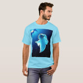 T-shirt Fantôme cosmique dans la conception spatiale (Devant entier)