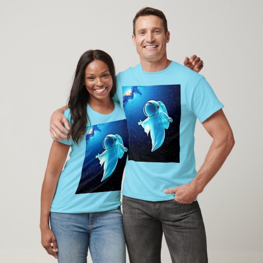 T-shirt Fantôme cosmique dans la conception spatiale (Unisexe)