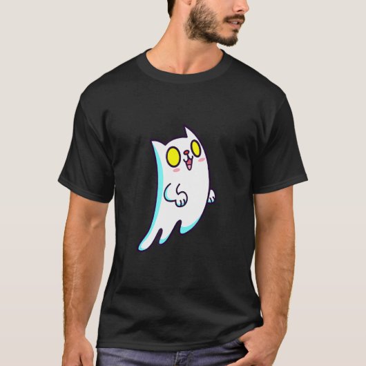 T-shirt Fantôme de chat (Devant)