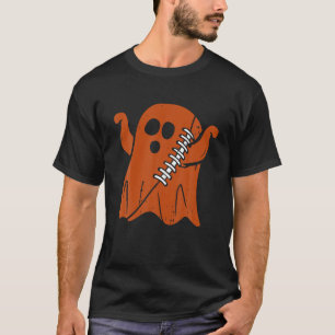 T-shirt Fantôme de football Trick Or Treat Drôle d'Hallowe