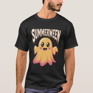 T-shirt Fantôme de la plage de Summerween avec des lunette
