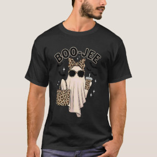 T-shirt Fantôme de léopard coquette Café Boujee Halloween 
