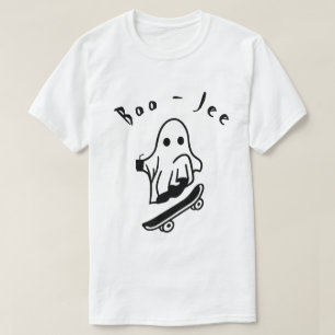 T-shirt Fantôme de patinage Boo mignon Art drôle d'Hallowe