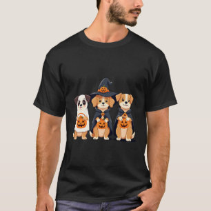 T-shirt Fantôme de retriever doré Halloween Tour ou traité