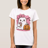 T-shirt fantôme d'Halloween (Devant)