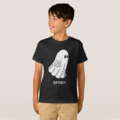 T-shirt Fantôme d'Halloween effrayant (Devant entier)