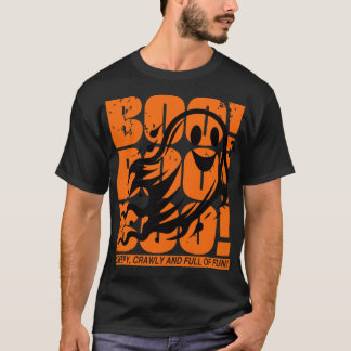 T-shirt Fantôme d'Halloween effrayant, rampant et plein de