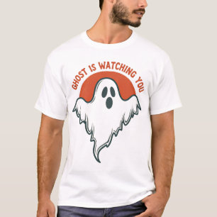 T-shirt Fantôme drôle vous regarde Halloween effrayant