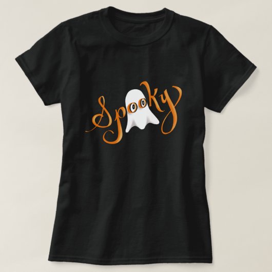 T-shirt fantôme éffrayant pour femmes (Design devant)