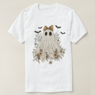 T-shirt Fantôme en dentelle élégant avec nœud Fantôme fl
