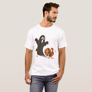 T-shirt Fantôme et dîner de Thanksgiving Halloween