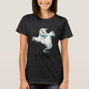 T-shirt Fantôme Fantomatique d'Halloween Aspect Effrayant 