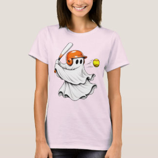 T-shirt Fantôme Fille de Softball Halloween