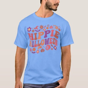 T-shirt Fantôme floral rétro Hippie Super Halloween 60s le