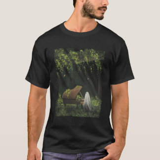 T-shirt Fantôme Floral vintage Fantôme Halloween Fantôme D