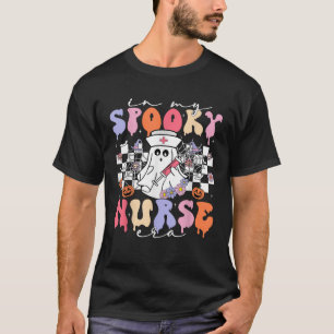 T-shirt Fantôme Groovy Dans Mon Ère d'Infirmière Squeletti