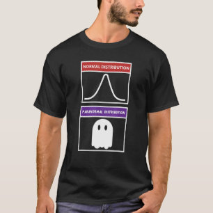 T-shirt Fantôme mathématique Distribution paranormale norm