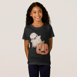 T-Shirt Fantôme mignon et Jack-O-Lanterne