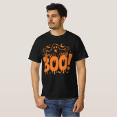 T-Shirt Fantôme Mignon Halloween Effrayant (Devant entier)