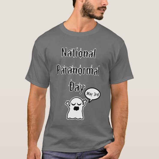 T-shirt Fantôme paranormal national de jour (Devant)