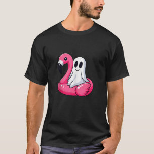 T-shirt Fantôme Sur Une Piscine Drôle Été Éffrayant Été Ha