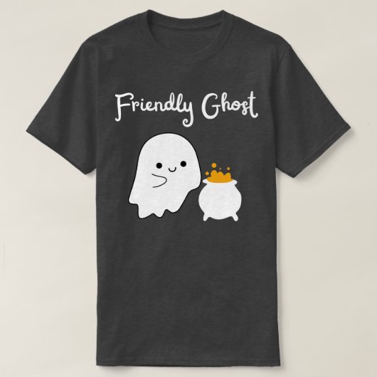 T-shirt Fantôme sympa sur Dark (Design devant)