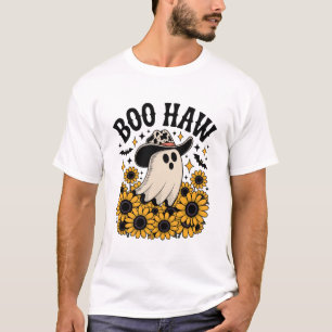 T-shirt Fantôme vache Boo Haw occidental Halloween