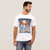T-shirt Fantômes Amicaux Fabriquant Des Anges De Neige (Devant entier)