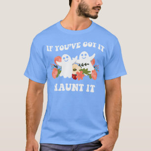 T-shirt Fantômes d'Halloween mignons et Éffrayants avec fl