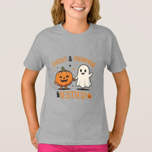 T-shirt Fantômes Mignons et Meilleurs Amis Citrouille - Am
