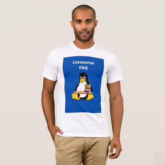 T-shirt FAQ Linuxeros (Devant entier)