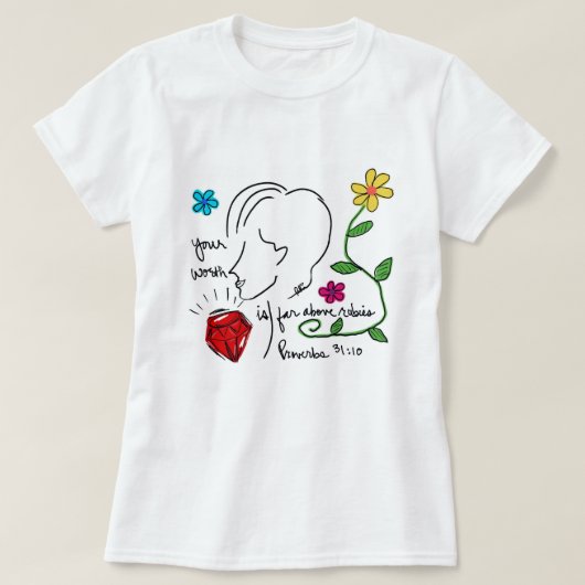 T-shirt Far Above Rubies (Design devant)