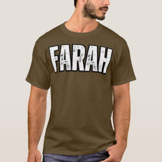 T-shirt Farah Nom Cadeau Anniversaire des Fêtes