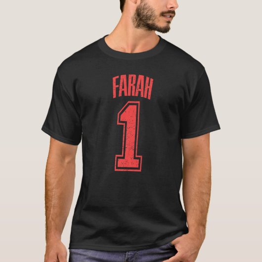 T-shirt Farah Supporter numéro 1 plus grand ventilateur (Devant)
