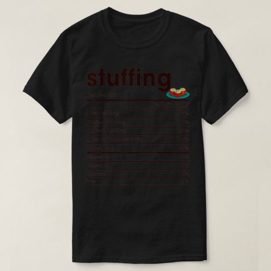 T-shirt Farce de la valeur nutritive (Design devant)