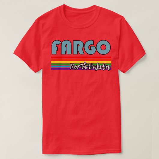 T-shirt Fargo North Dakota Pride Fargo LGBT Cadeau LGBT LG (Design devant)