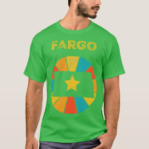 T-shirt Fargo North Dakota Souvenir Vintage désorganisé 1