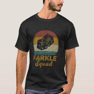 T-shirt Farkle Squad Vintage Farkle Dice Jeu Hommes femmes
