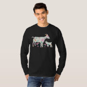 T-shirt Farm Flower Goat (Devant entier)