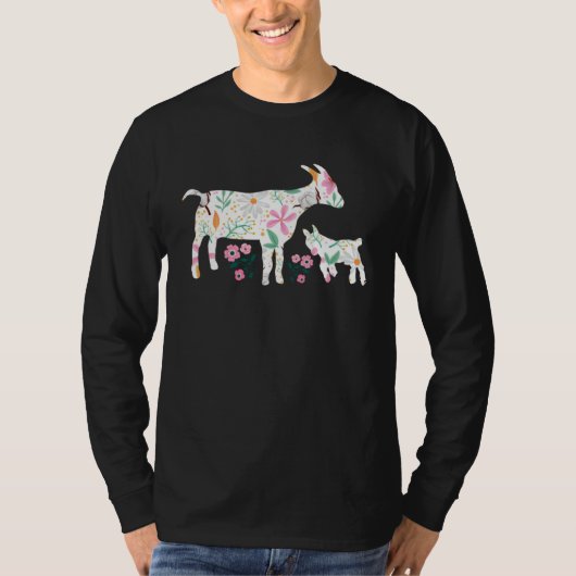 T-shirt Farm Flower Goat (Devant)