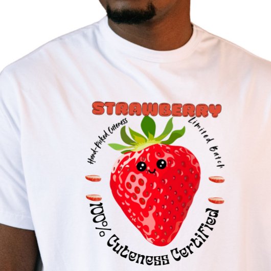 T-shirt Farm Fresh Fruit Label Strawberry 
