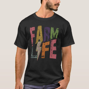 T-shirt Farm Life Retro Bonjour Automne Automne Thanksgivi