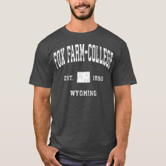 T-shirt Farmcollege Wyoming Wy Sports sportifs Vintages