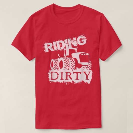T-shirt Farmer design Riding Dirty (Design devant)